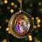 4" Joseph, Mary & Baby Jesus Glass Disc Ornament